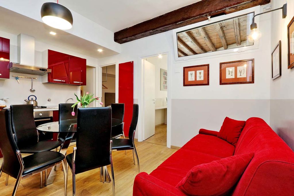 Our recently renovation Via Giulia vacation apartment.