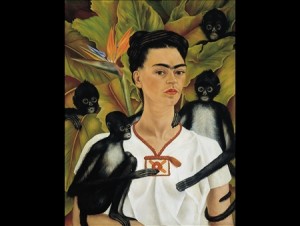 Autoritratto con scimmie Autoritratto con scimmie di Frida Kahlo