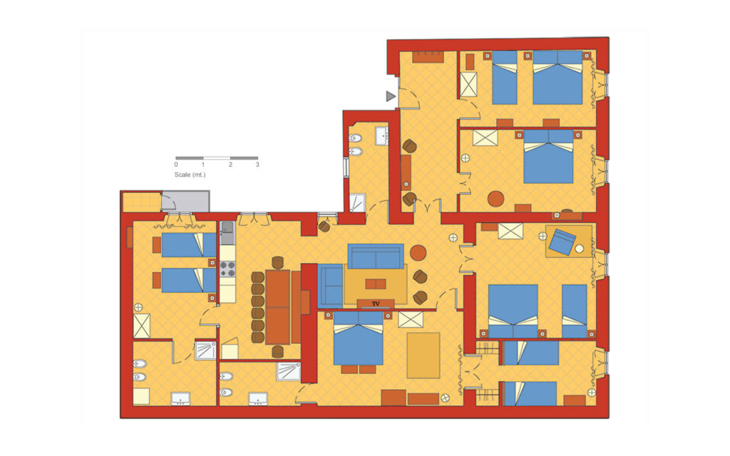 Layout of the Baullari III apartment