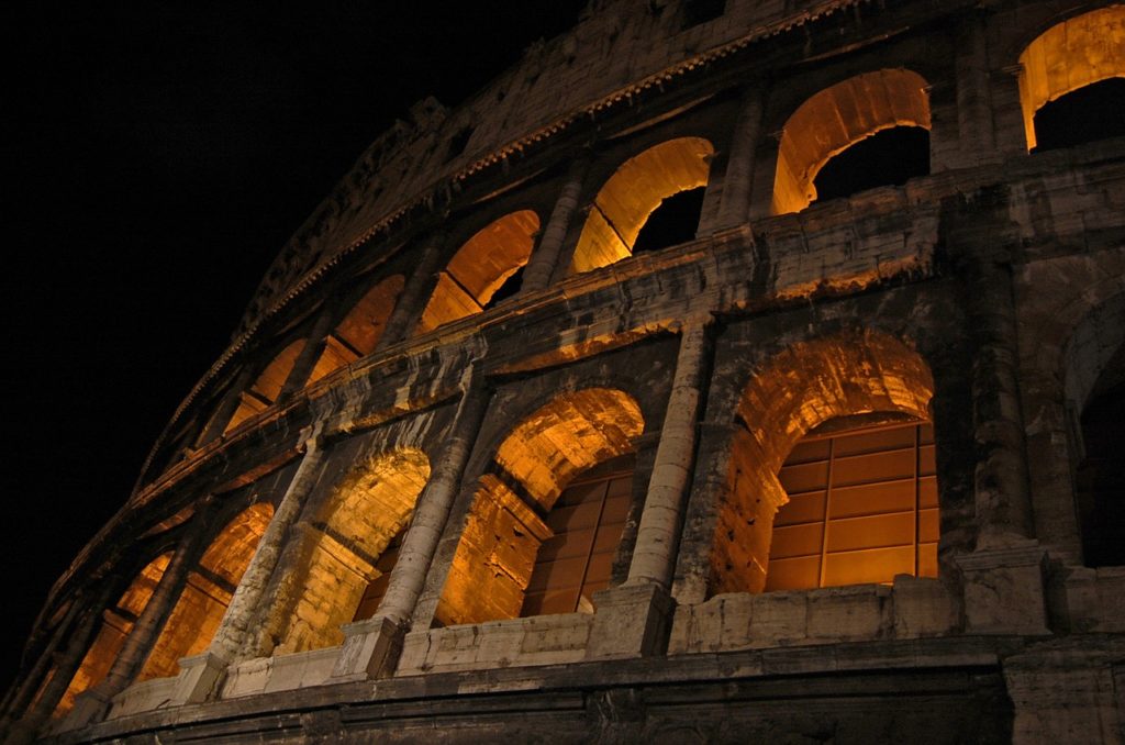 The Colosseum at night is a must-see for kids and parents alike!