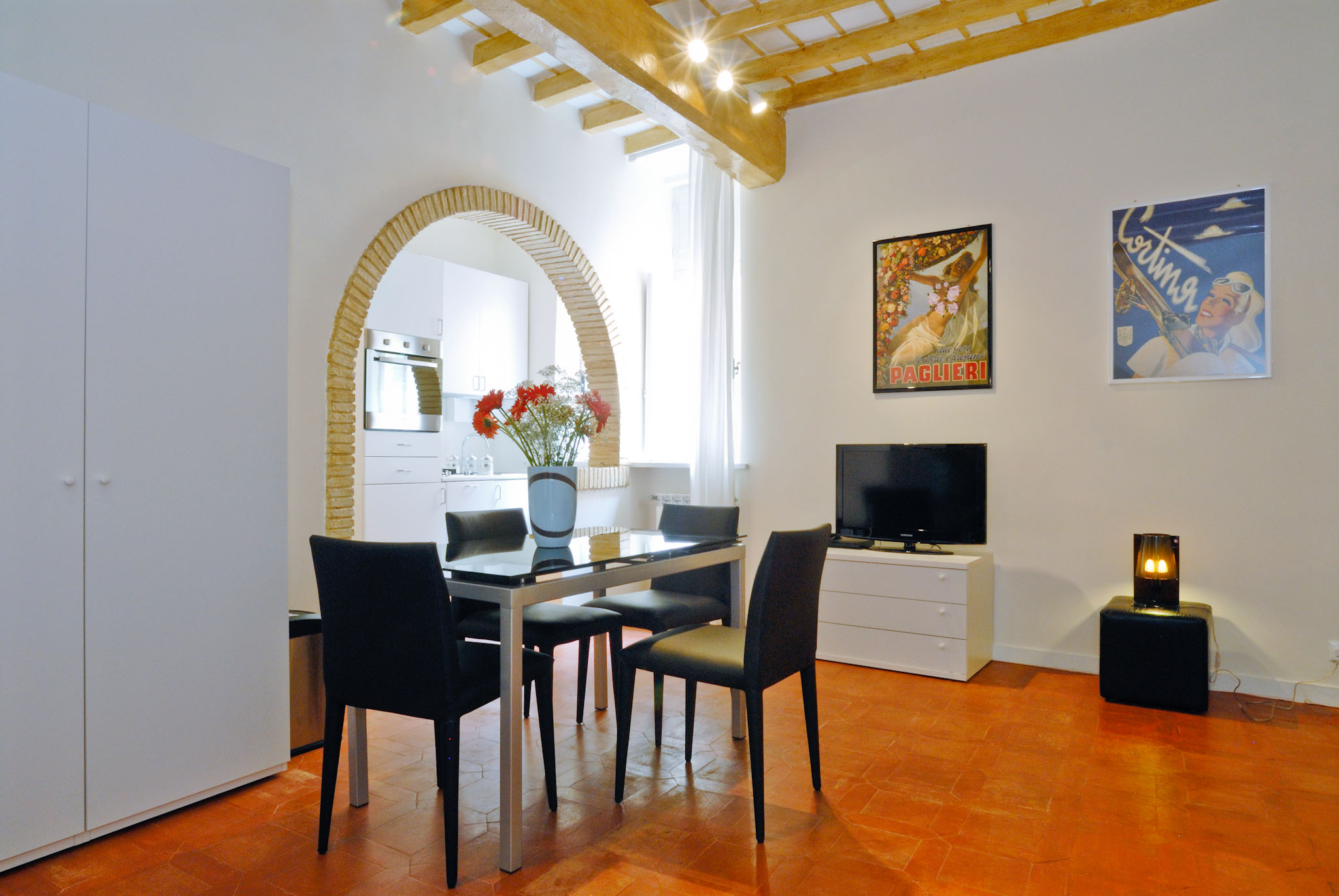 Before: AP54 Via Giulia II Living Room and Dining Area